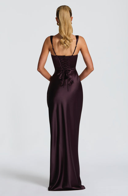 Calanthe maxi-kjole – Blommefarvet