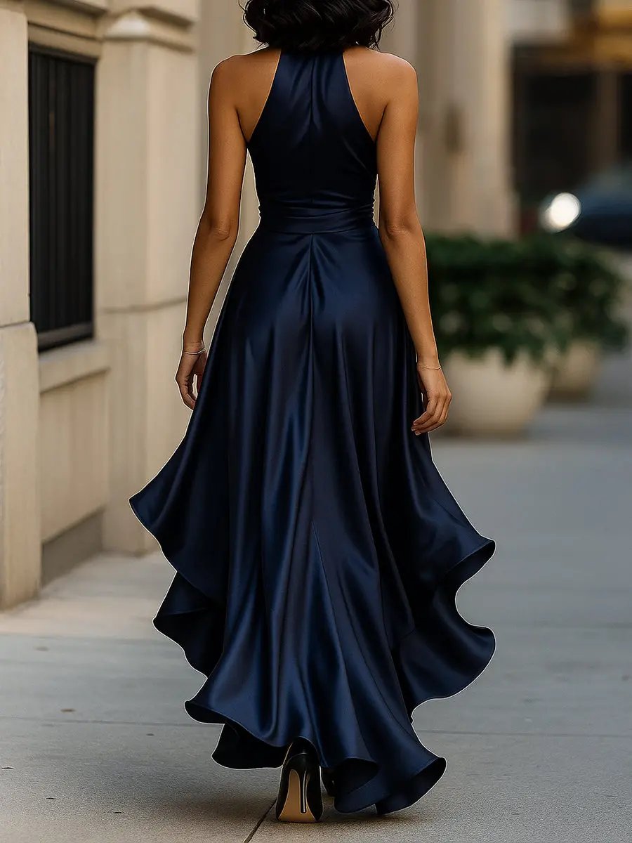 Women's Halter Neck Maxi Dress