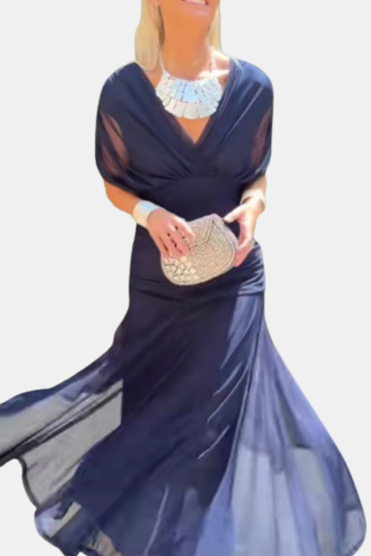 Jasmine flowing chiffon dress