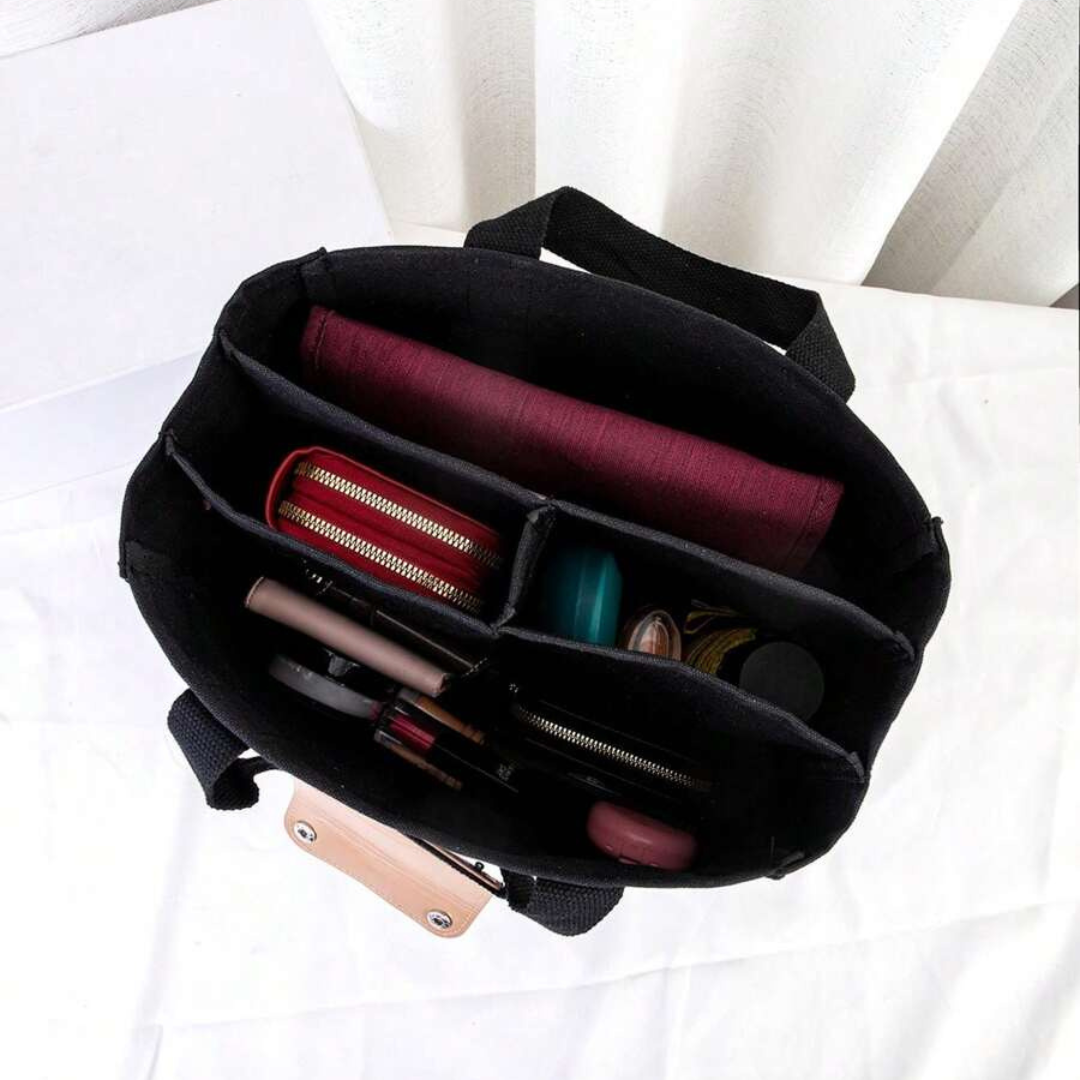 Canvas Tote Bag - UrbanGrace-Beige-Nora Luxe