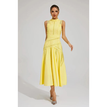 Carina | Damen Midikleid Hochzeit Elegant Klassisch