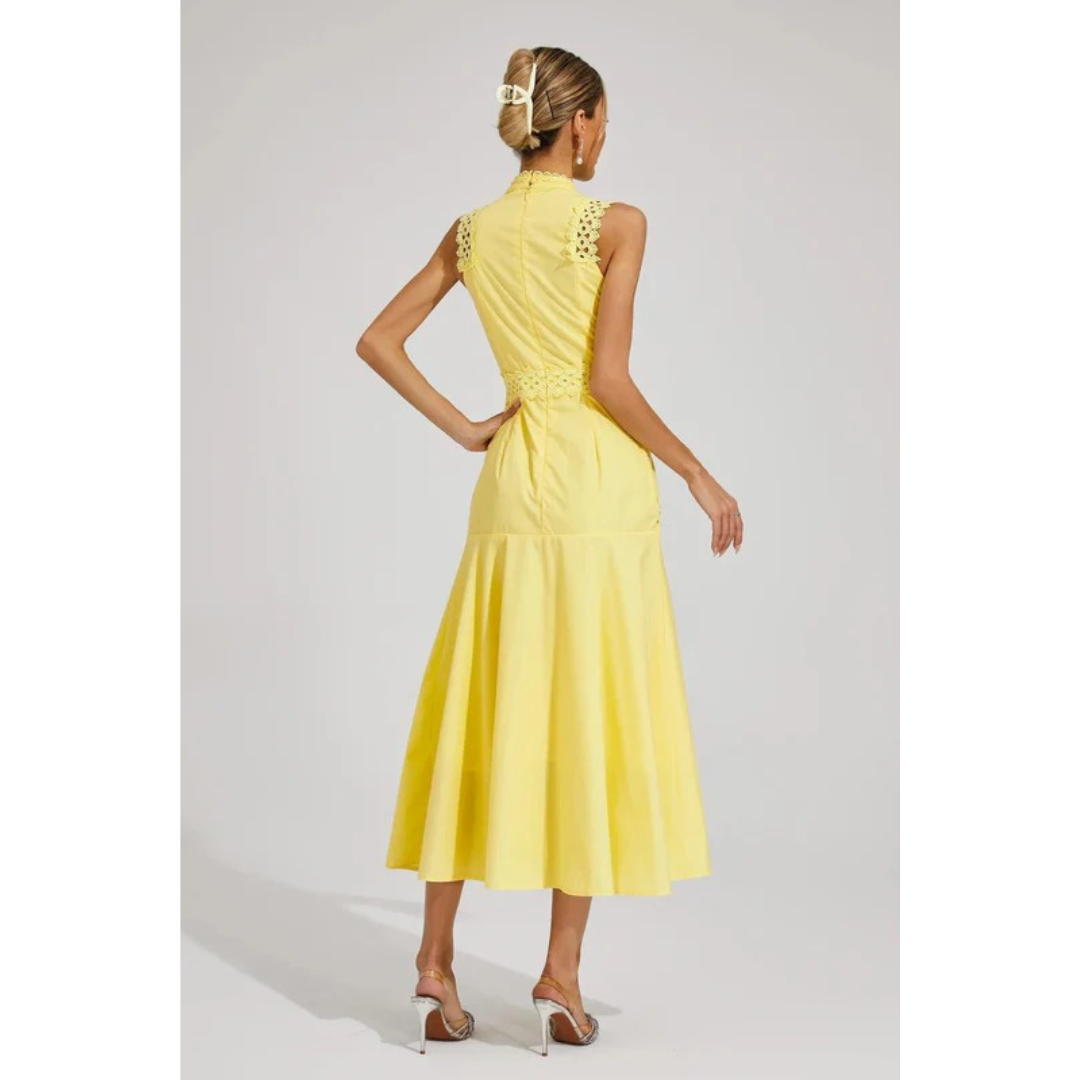 Carina | Damen Midikleid Hochzeit Elegant Klassisch