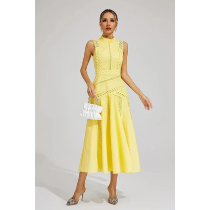 Carina | Damen Midikleid Hochzeit Elegant Klassisch