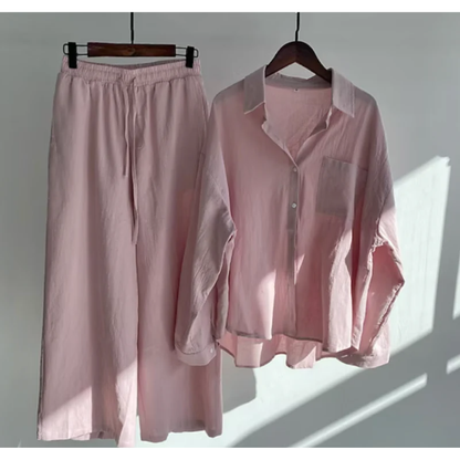 Carina | Damen Sommer Set Mit Bluse Und Hose