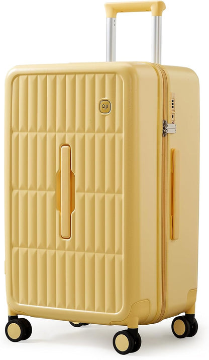 Spacious Hard Shell Suitcase with 8 Spinner Wheels – Smooth-Gliding Travel Luggage for Holidays and Business Trips