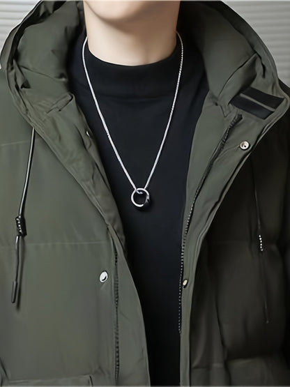 Men’s Thick Padded Winter Coat | Long Warm Parka