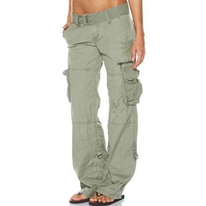 Casual Cargo Trousers for Women - Nova-Green-S-State of Style