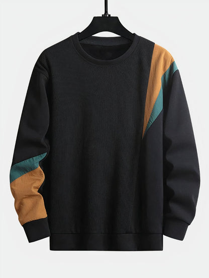 Męski sweter z designem w blokach kolorów – Ruben