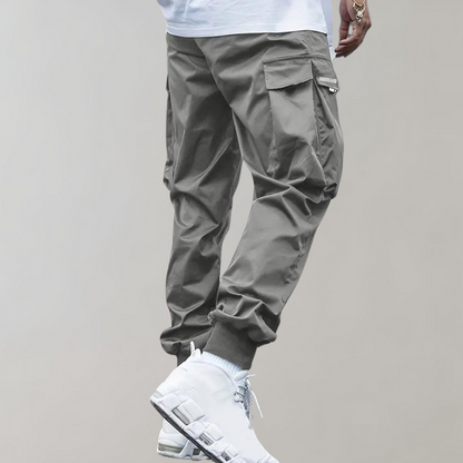Casual Men's Cargo Pants - Mason-Khaki-S-Nora Luxe