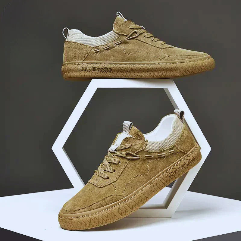 Casual Suède Męskie Sneakers - Maxon-Piasek-38-Trend Polska