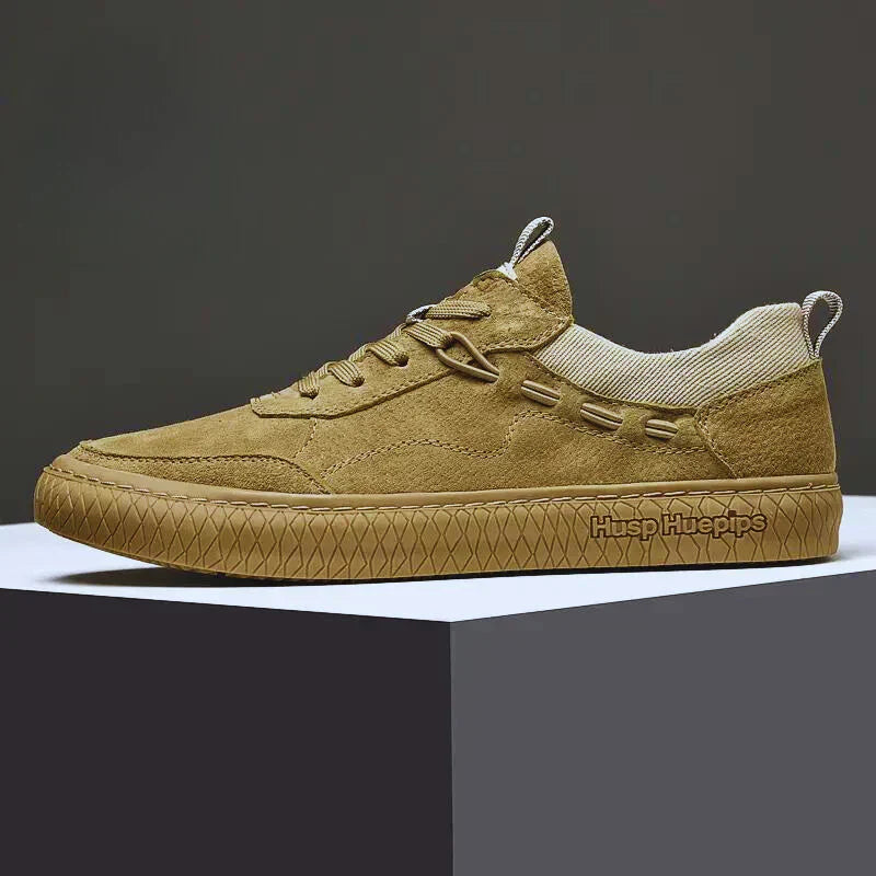 Casual Suède Męskie Sneakers - Maxon-Piasek-38-Trend Polska