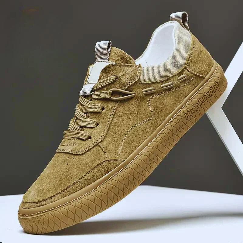 Casual Suède Męskie Sneakers - Maxon-Piasek-38-Trend Polska
