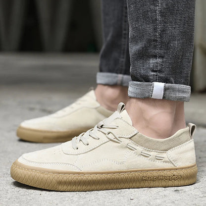Casual Suède Męskie Sneakers - Maxon-Piasek-38-Trend Polska
