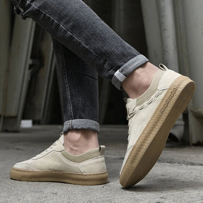 Casual Suède Męskie Sneakers - Maxon-Piasek-38-Trend Polska