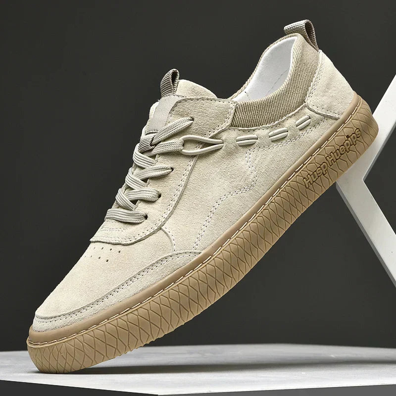 Casual Suède Męskie Sneakers - Maxon-Piasek-38-Trend Polska