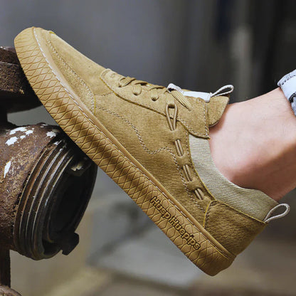 Casual Suède Męskie Sneakers - Maxon-Piasek-38-Trend Polska