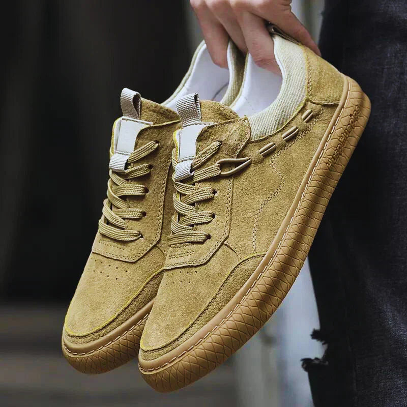 Casual Suède Męskie Sneakers - Maxon-Piasek-38-Trend Polska