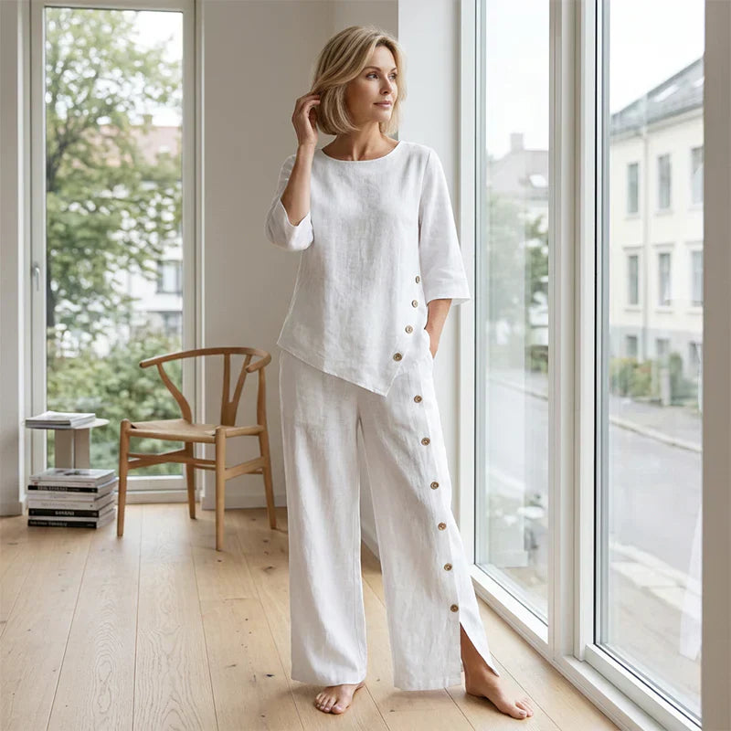 Caterina Fabbri™ Relaxed Wide-Leg Outfit Set