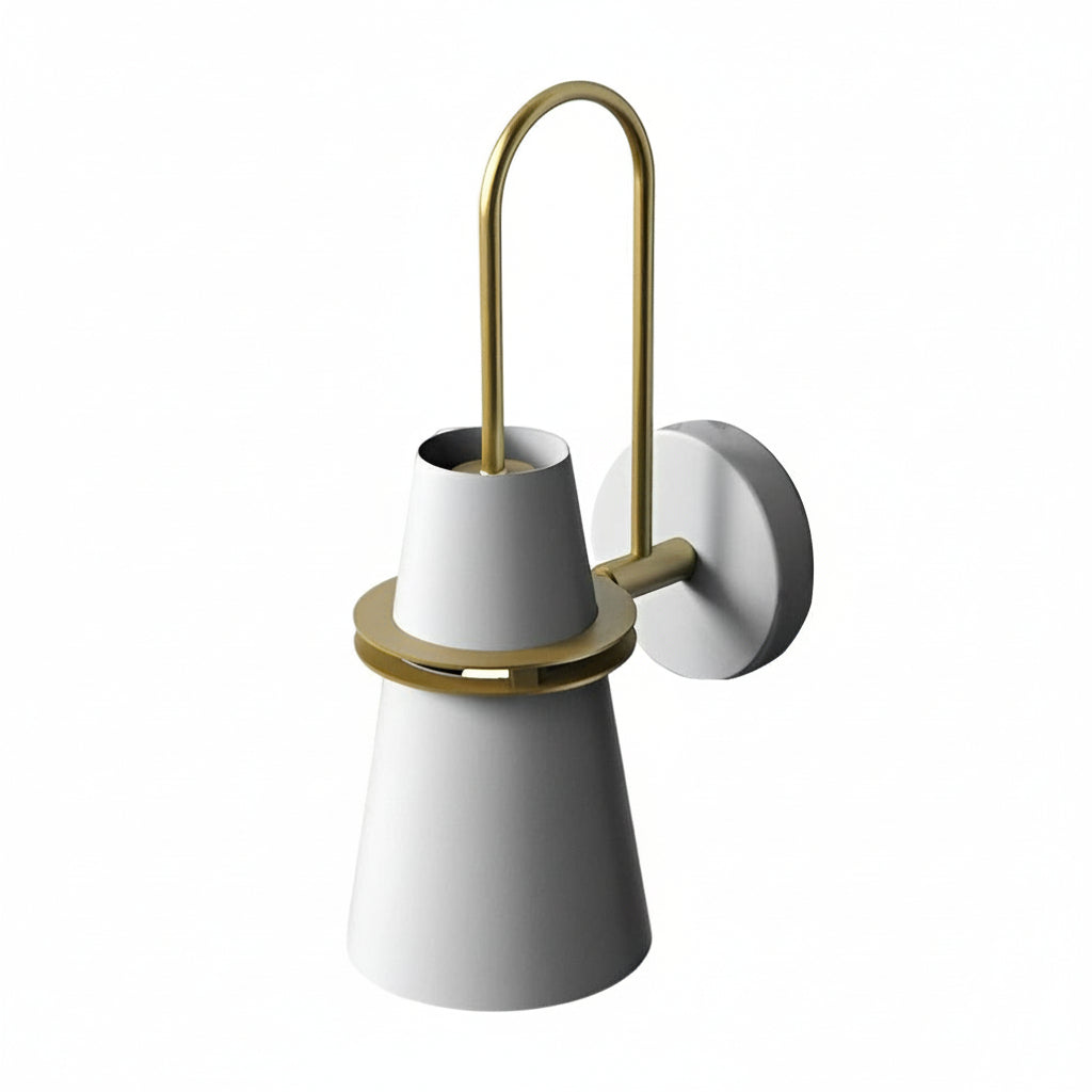 Freyza - Modern Nordic Creative Iron Wall Sconce – Minimalist Matte Metal Wall Lamp (E26/E27)