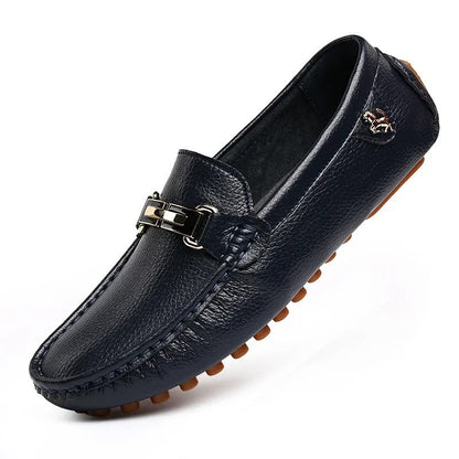 Premium Leather Slip-On Loafers
