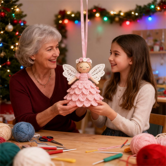 HandiCraft™ | DIY Crochet Angel Kit – Create Something Meaningful | 1+1 FREE