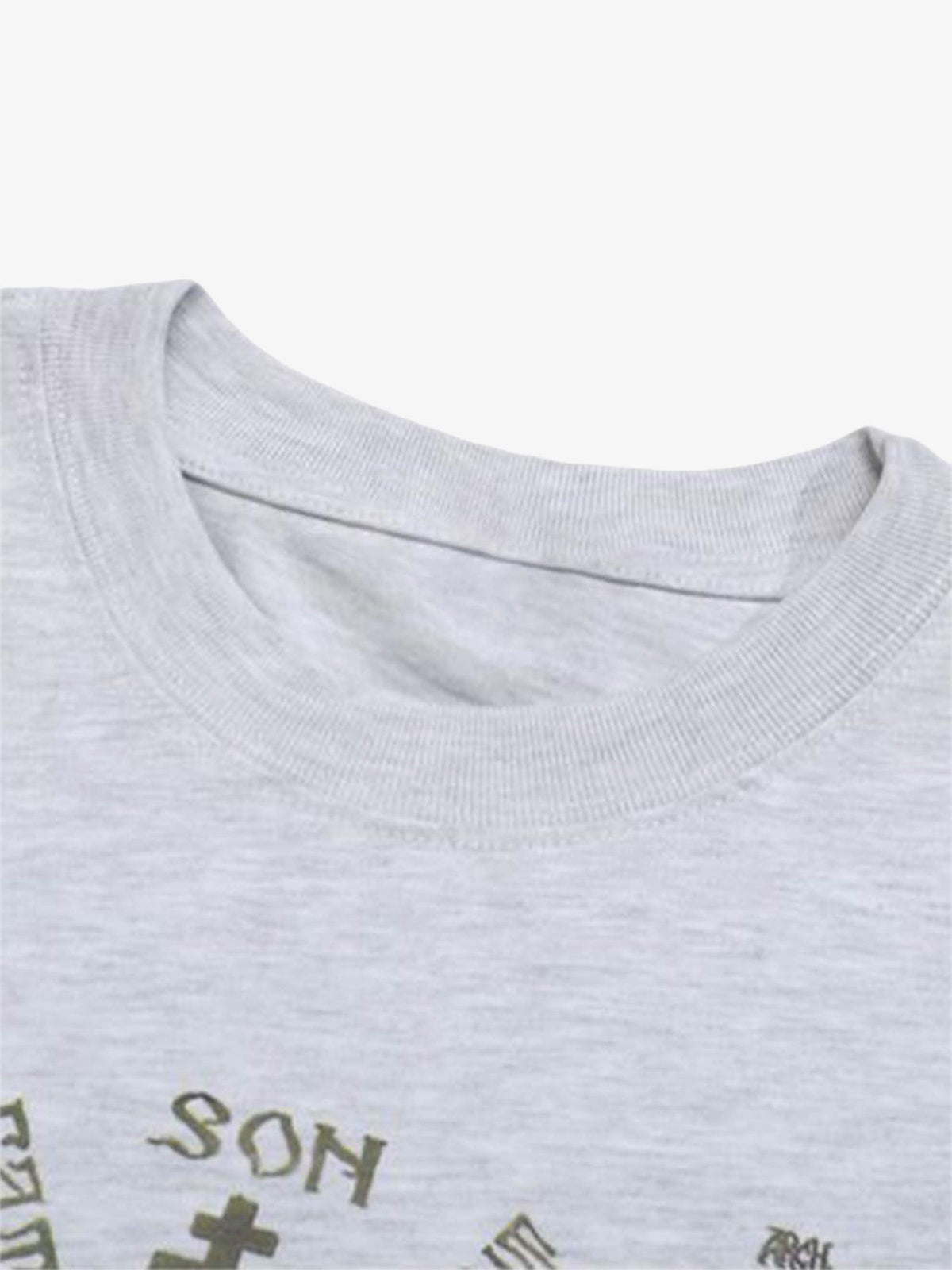Men's Graffiti Print Long Sleeve Streetwear T-Shirt