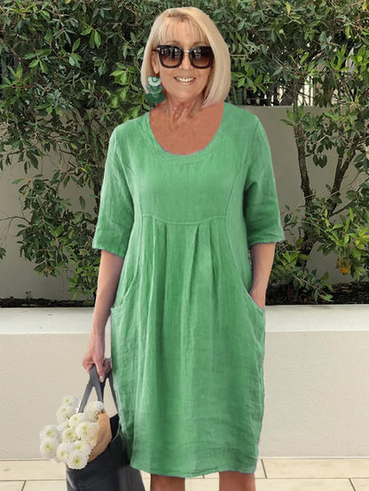 HANNA™ – Oversized Cotton Pocket Dress