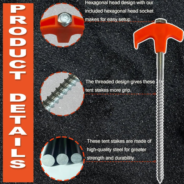 TerraGrip™ — Lock Your Camp Down Tight and Relax with Lightning-Fast, Unbreakable Stakes