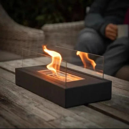 Bio-Ethanol Tischkamin – Echte Flammen, kein Rauch