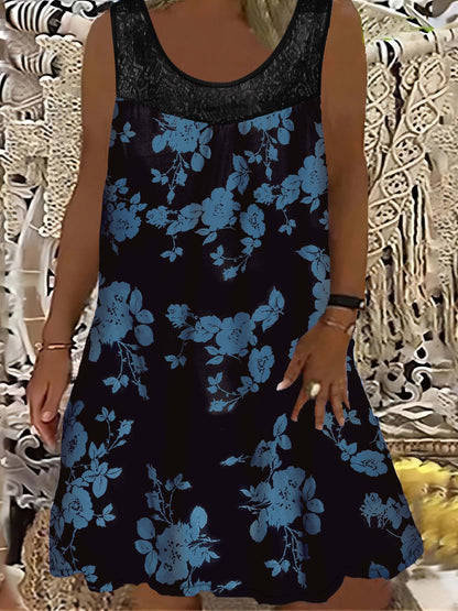 Samudri - Loose Sleeveless Maxi Dress With Round Neck