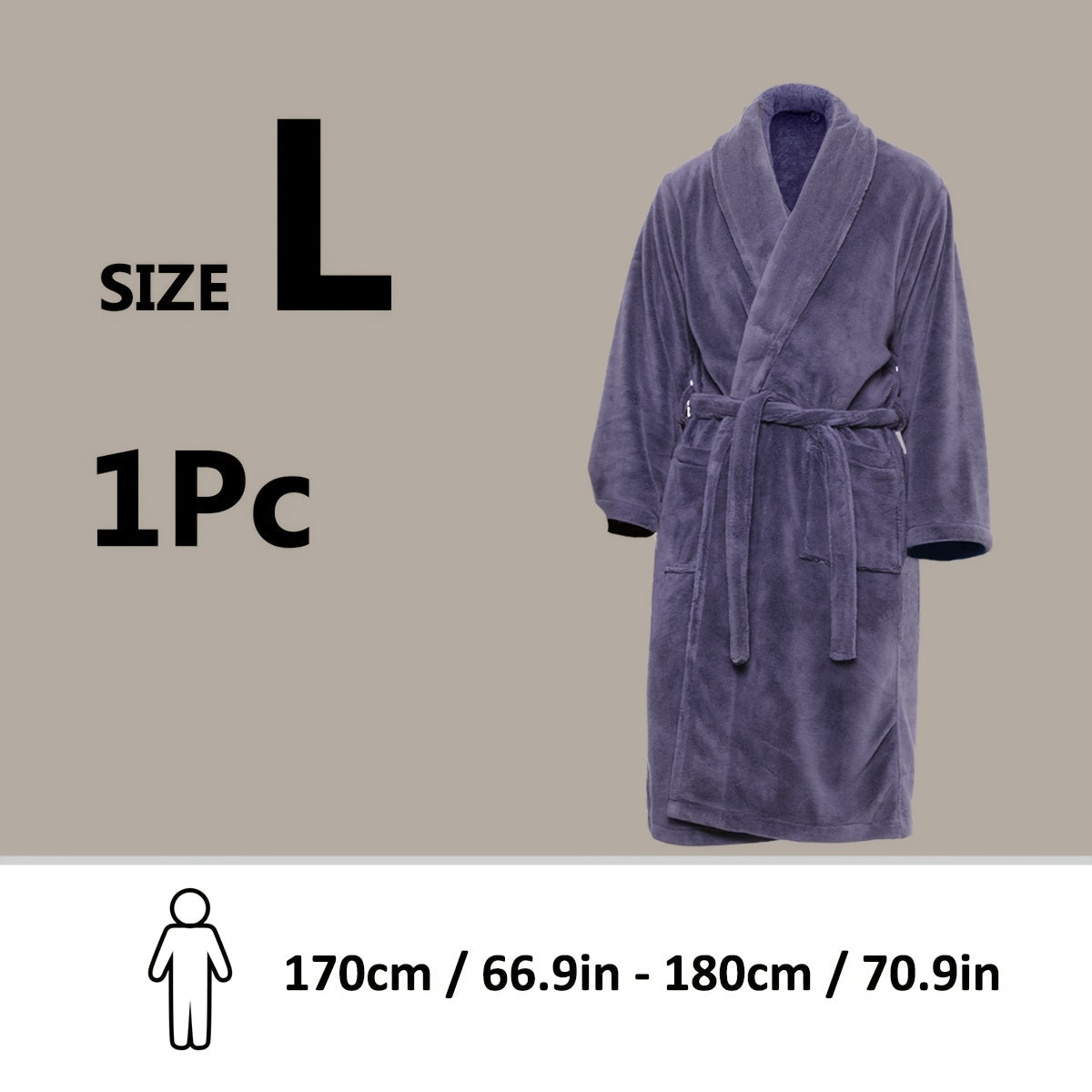 Luxe Unisex Coral Fleece Badjas – Ultra Zacht en Warm voor Jouw Comfort