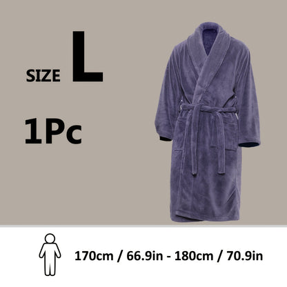 Luxe Unisex Coral Fleece Badjas – Ultra Zacht en Warm voor Jouw Comfort