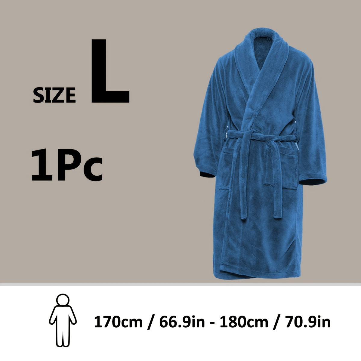Luxe Unisex Coral Fleece Badjas – Ultra Zacht en Warm voor Jouw Comfort