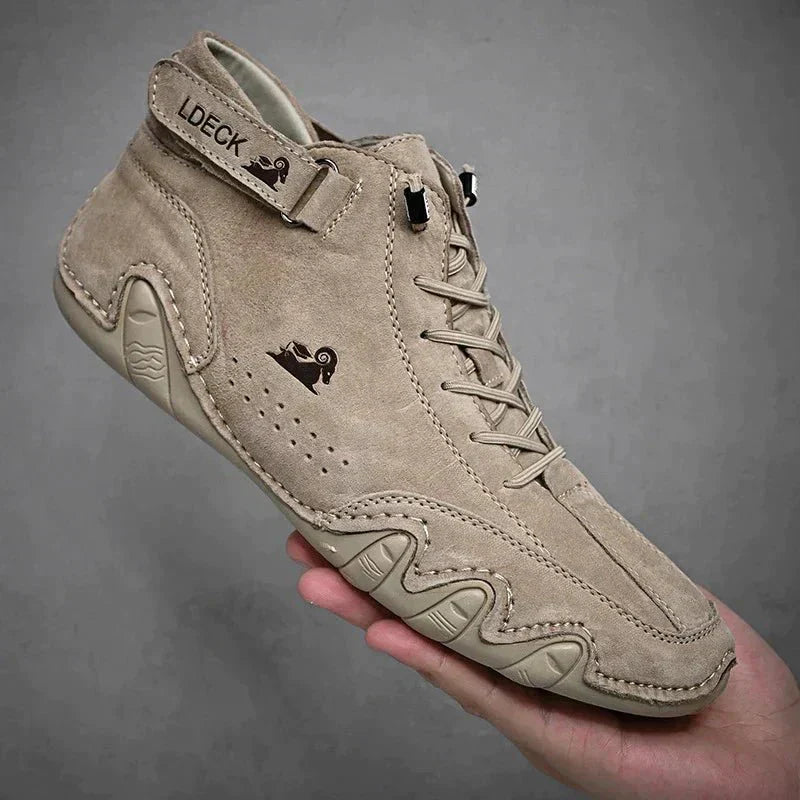 Eric Chaussures en Cuir à Lacets pour Homme – Baskets de Bureau Respirantes et Confortables pour Tous les Jours