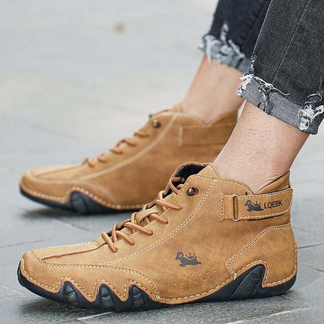 Eric Chaussures en Cuir à Lacets pour Homme – Baskets de Bureau Respirantes et Confortables pour Tous les Jours