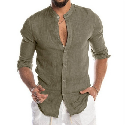 Julian - Chemise boutonnée à manches longues avec col classique pour un confort respirant tout au long de la journée