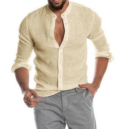 Julian - Chemise boutonnée à manches longues avec col classique pour un confort respirant tout au long de la journée