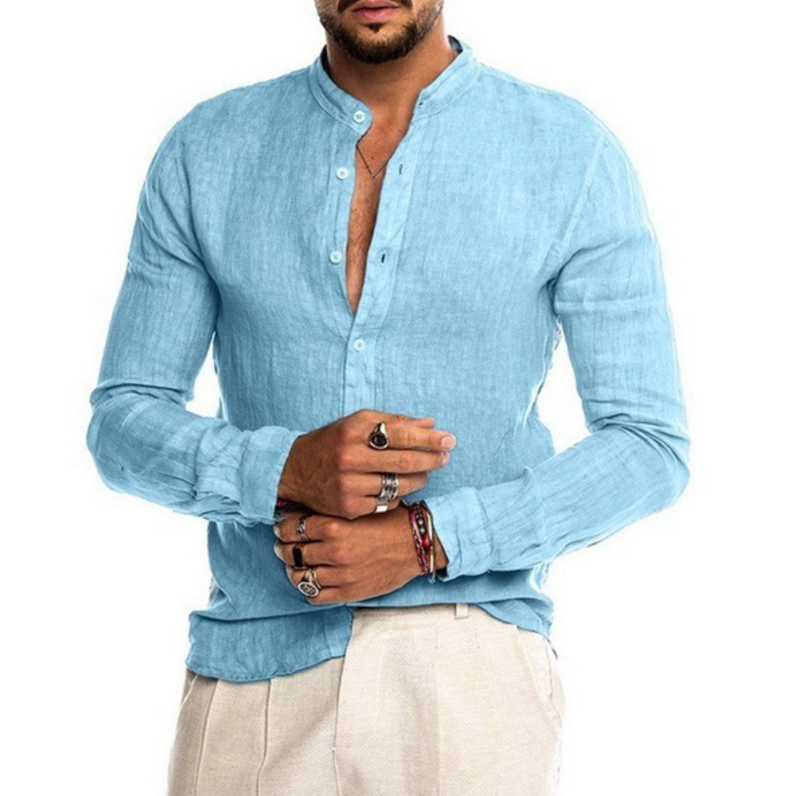 Julian - Chemise boutonnée à manches longues avec col classique pour un confort respirant tout au long de la journée