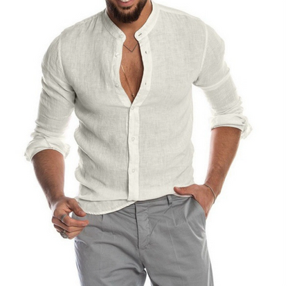 Julian - Chemise boutonnée à manches longues avec col classique pour un confort respirant tout au long de la journée