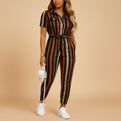 Jumpsuit Dames Met Knoopsluiting