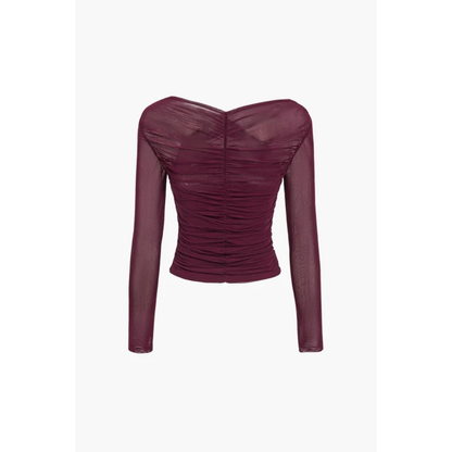 Christel | Damen Bluse Langarm Mit Rüschen