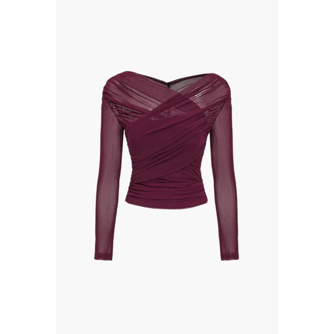 Christel | Damen Bluse Langarm Mit Rüschen