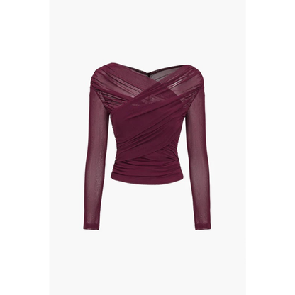 Christel | Damen Bluse Langarm Mit Rüschen