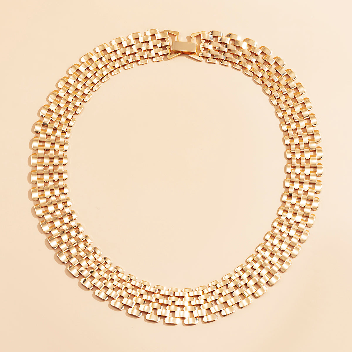 Chunky Statement Necklace | Bold Thick Chain Jewellery-Gold-Nora Luxe