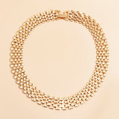 Chunky Statement Necklace | Bold Thick Chain Jewellery-Gold-Nora Luxe