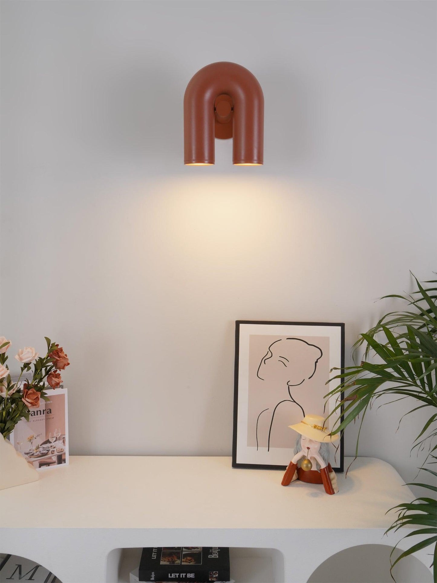 Modern Circus Wall Lamp Adjustable U-Shaped Design | Integrated LED 3000K–6000K | Aluminum & ABS | Indoor Decorative Lighting