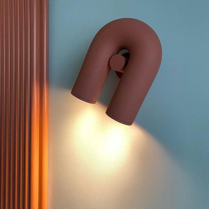 Modern Circus Wall Lamp Adjustable U-Shaped Design | Integrated LED 3000K–6000K | Aluminum & ABS | Indoor Decorative Lighting