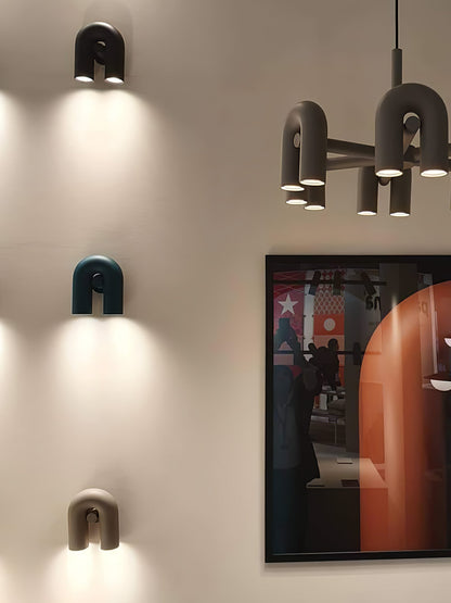Modern Circus Wall Lamp Adjustable U-Shaped Design | Integrated LED 3000K–6000K | Aluminum & ABS | Indoor Decorative Lighting