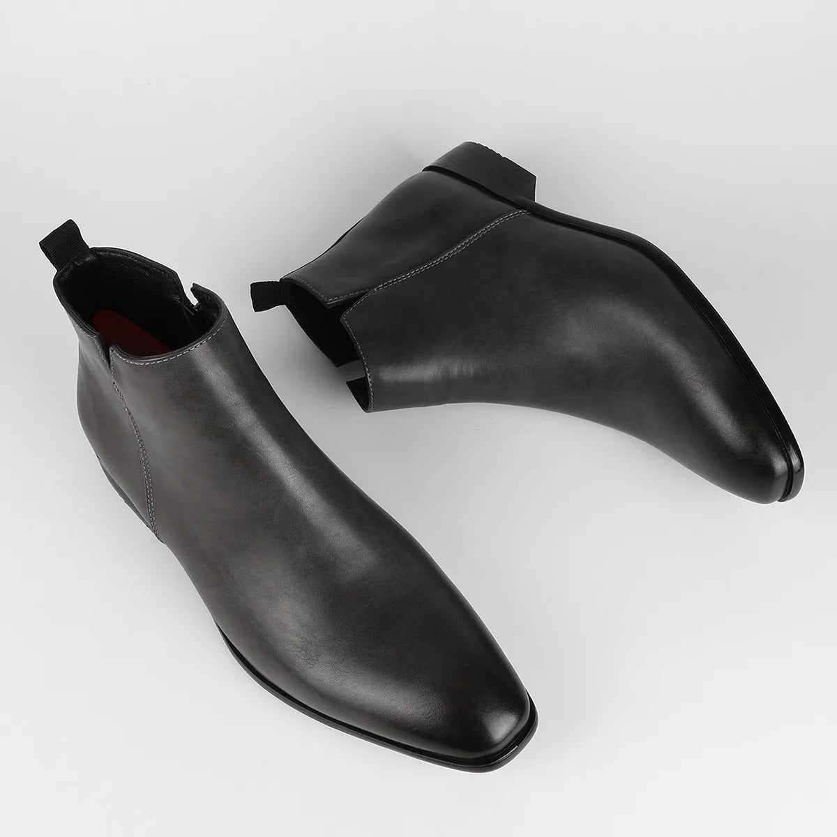 Classic Retro Leather Men's Boots - Lars-Black-6.5-Nora Luxe