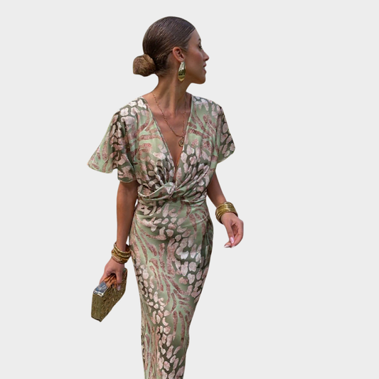 Clarandra™ | Copper Midi Suknelė